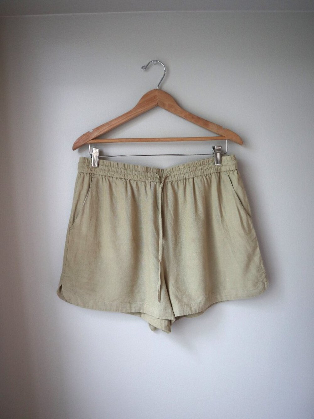 Frank and Oak Linen Blend Drawstring Shorts